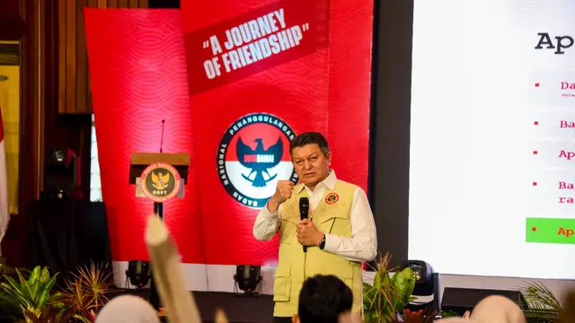 Kepala BNPT RI Komjen Pol Rycko Amelza Dahniel memberikan pesan damai dengan menggelorakan anti kekerasan membangun perdamaian dan harmoni dalam rangka menjaga keutuhan Negara Kesatuan Republik Indonesia (NKRI).