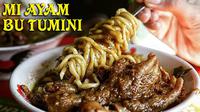 Kuliner Mie Ayam Bu Tumini. (Foto source: Youtube)