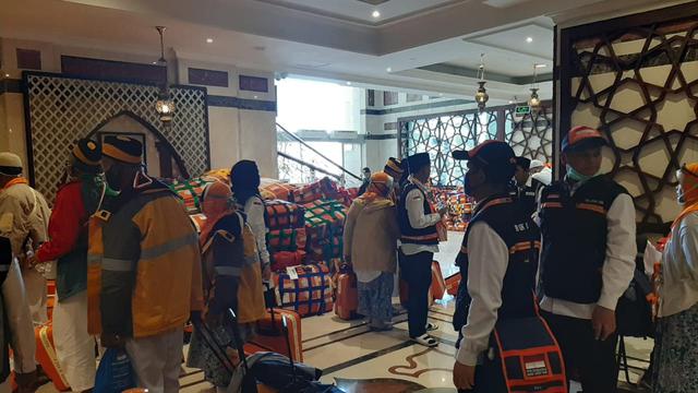 Jemaah haji Indonesia di hotel. Foto: Sitria/MCH