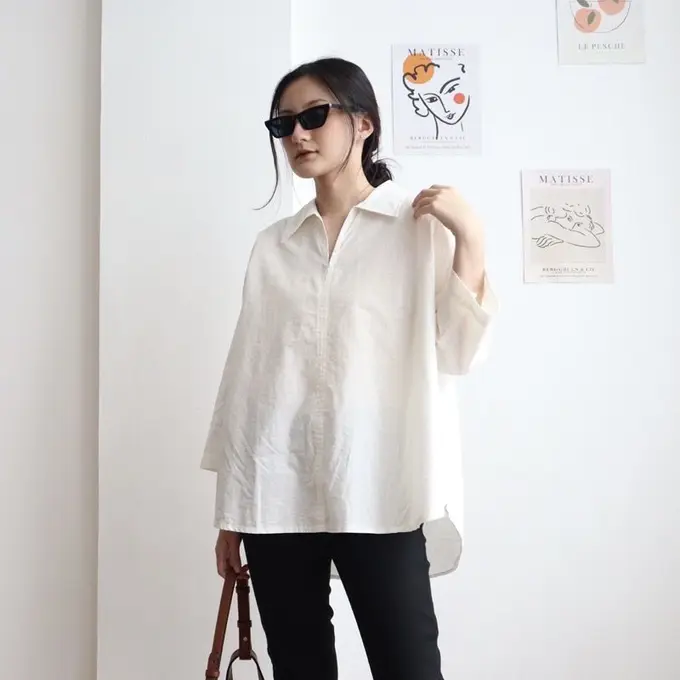 10 Inspirasi Model Kemeja Kuliah Wanita Terbaru 2024, Bikin Cantik dan Stylish