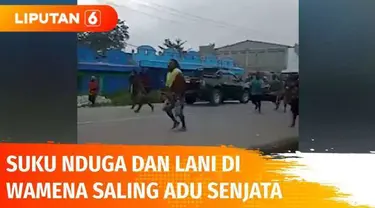 Sudah 2 hari, bentrokan antar suku kembali terjadi di Wamena, Papua, hingga dua orang di antaranya tewas dan puluhan lainnya luka-luka. Diduga bentrok dipicu kematian seorang warga suku Nduga dan langsung menyerang Suku Lani.