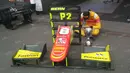 Ini merupakan podium pertama Sean Gelael sejak berkiprah di ajang GP2 musim ini. Sean membukukan catatan waktu 1 jam 18 menit 36,999 detik di Sirkuit Red Bull Ring, Austria, Sabtu (2/7/2016). (Bola.com/Reza Khomaini)