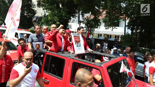 PKPI Mengarak Nomor Urut Peserta Pemilu