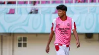Striker muda Persis Solo dan Timnas Indonesia U-17, Arkhan Kaka. (Bola.com/Radifa Arsa)