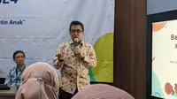 Ketua Komnas Kejadian Ikutan Pasca Imunisasi (KIPI) Hinky Hindra Irawan Satari soal Flu Singapura atau HFMD, Jakarta (18/3/2024) Foto: Ade Nasihudin/Liputan6.com.