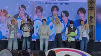 NY Music x NCT WISH &lsquo;poppop&rsquo; Fansign &amp; Photo Event in Jakarta pada Kamis (29/5/2025) di Korea360, Lotte Avenue Mall, Jakarta Selatan, (Liputan6 / Siti Naila Adzkhia)