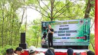 Bupati Trenggalek Mas Ipin dalam peringatan Hari Bambu Nasional 2022. (Foto: Istimewa)