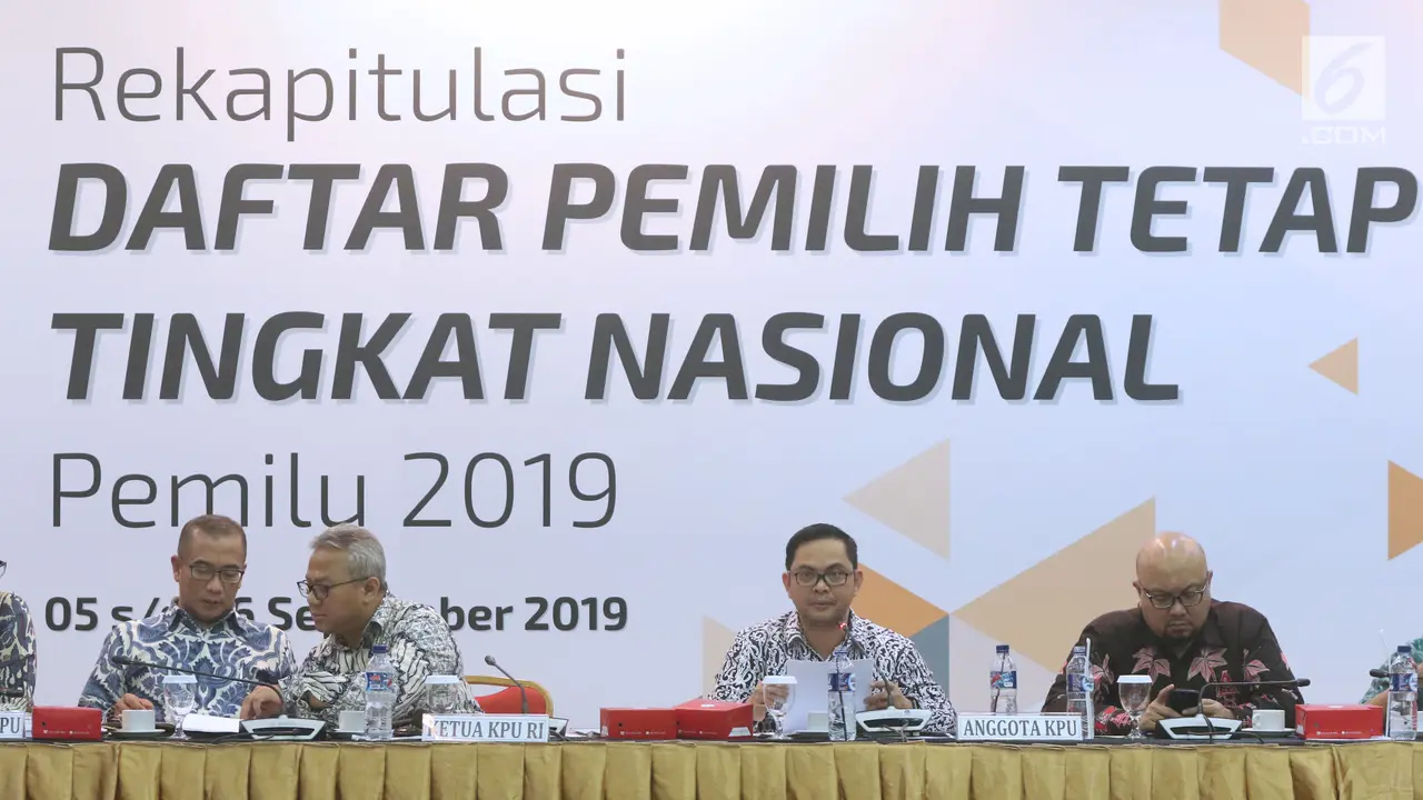 KPU RI Gelar Rapat Pleno DPT Tingkat Nasional