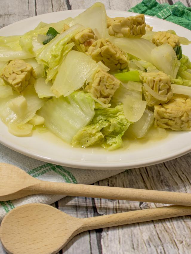 Tumis sawi tempe