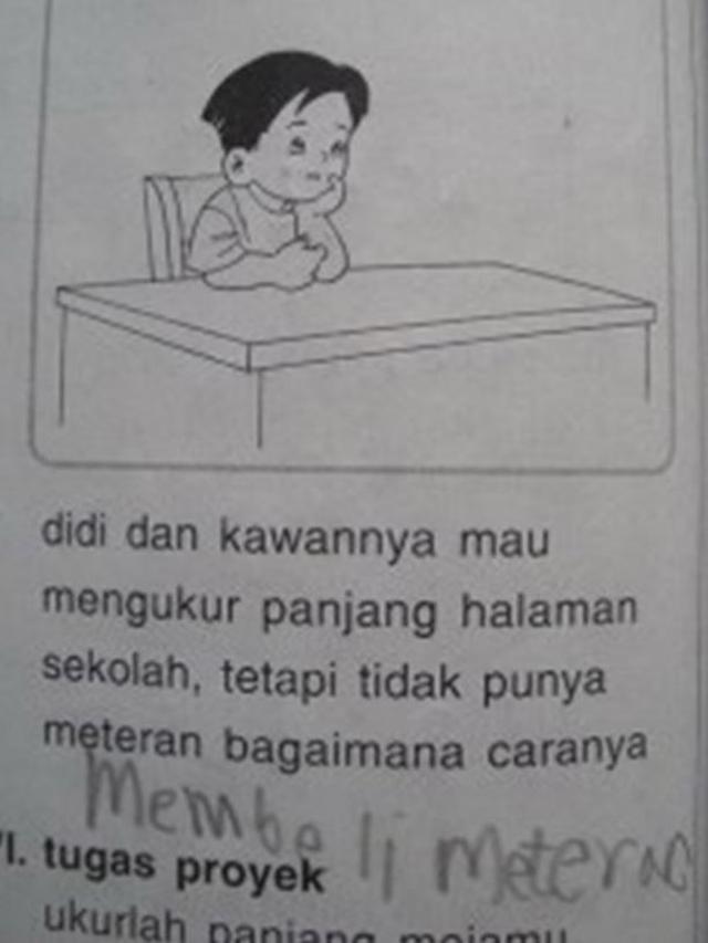 6 Soal Ujian Bergambar Nyeleneh Ini Tidak Jelas, Bikin Siswa Jadi Bingung