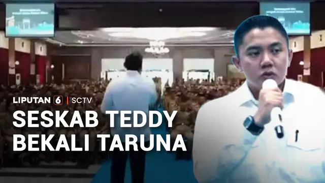 Seskab Teddy Indra Beri Pembekalan Kepemimpinan 1.600 Taruna Akmil