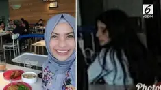 Seorang wanita tidak sengaja menangkap sosok menyeramkan ketika melakukan swafoto di pusat perbelanjaan.