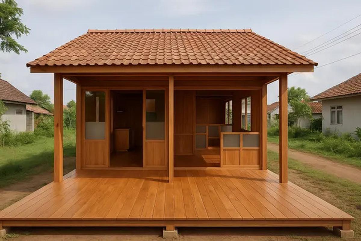 10 Inspirasi Rumah Bagus Sederhana dengan Lantai Kayu yang Memikat, Bikin Hunian Terlihat Lebih Mewah di Tahun 2025