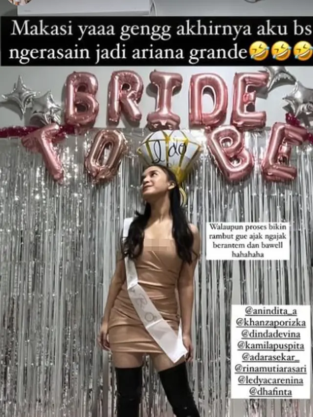 Segera Lepas Masa Lajang, Ini 6 Momen Bridal Shower Nimaz Dewantary