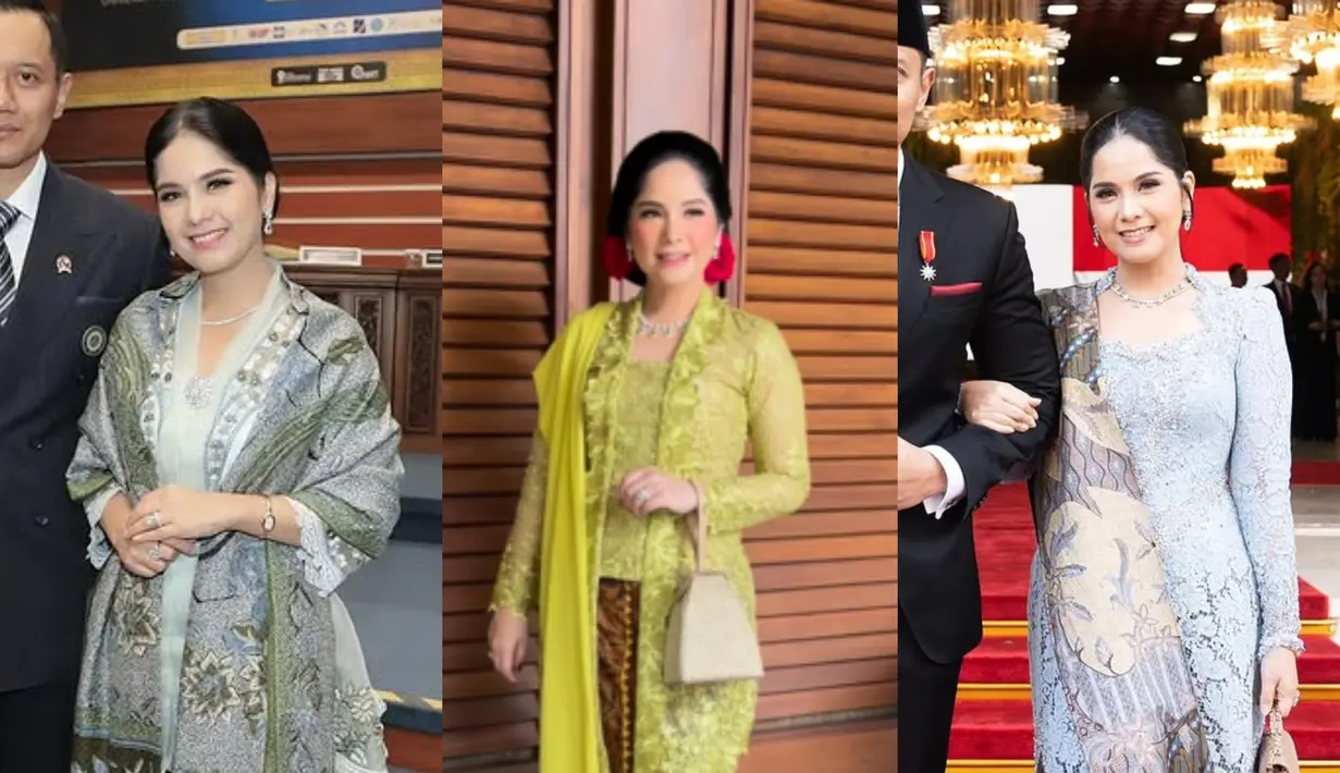Sebagai istri menteri, Annisa Pohan tak pernah gagal untuk terlihat elegan dalam balutan kebaya. Ada beberapa model kebaya yang bikin ibu satu anak ini mampu pancarkan aura khas ibu pejabat [@annisayudhoyono]