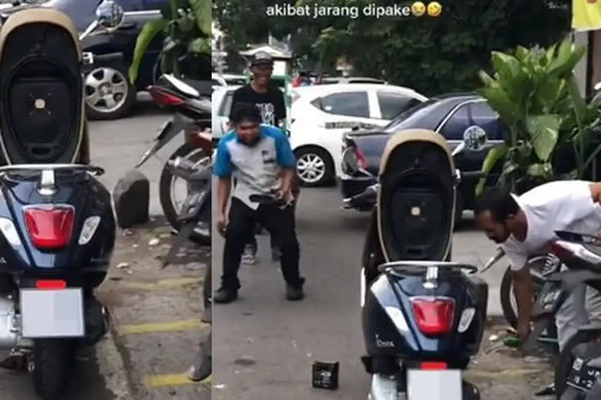 Vespa jadi sarang tikus