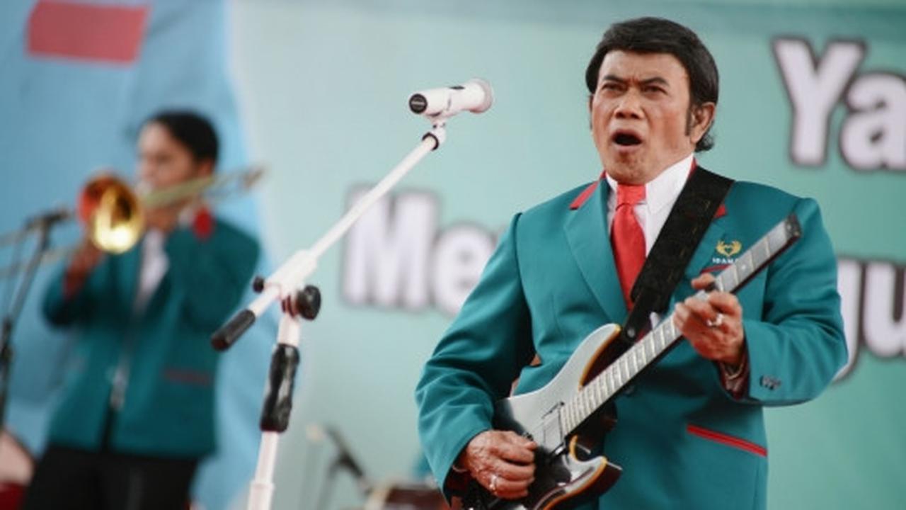 Aksi Rhoma sampaikan visi dan misi Partai Idaman lewat lagu dangdut