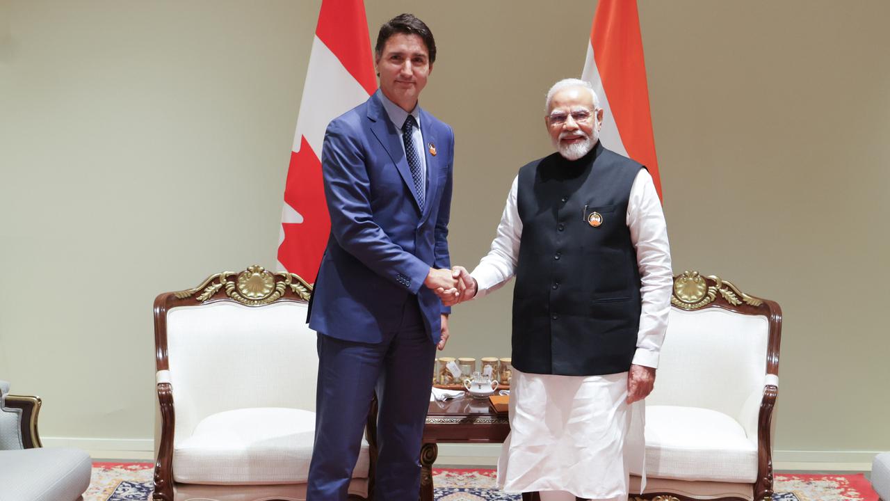 Perdana Menteri Kanada Justin Trudeau dan Perdana Menteri India Narendra Modi bertemu di sela-sela KTT G20 India 2023.