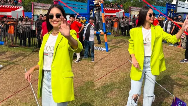 Padu-padan blazer ala Ririn Dwi Ariyanti