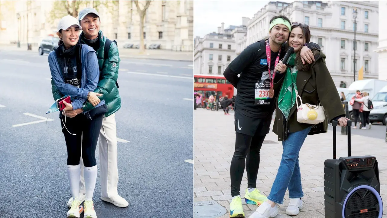 Supportif! Gaya Artis Dukung Pasangannya Ikut London Marathon 2024, Nagita Slavina hingga Andhika Pratama
