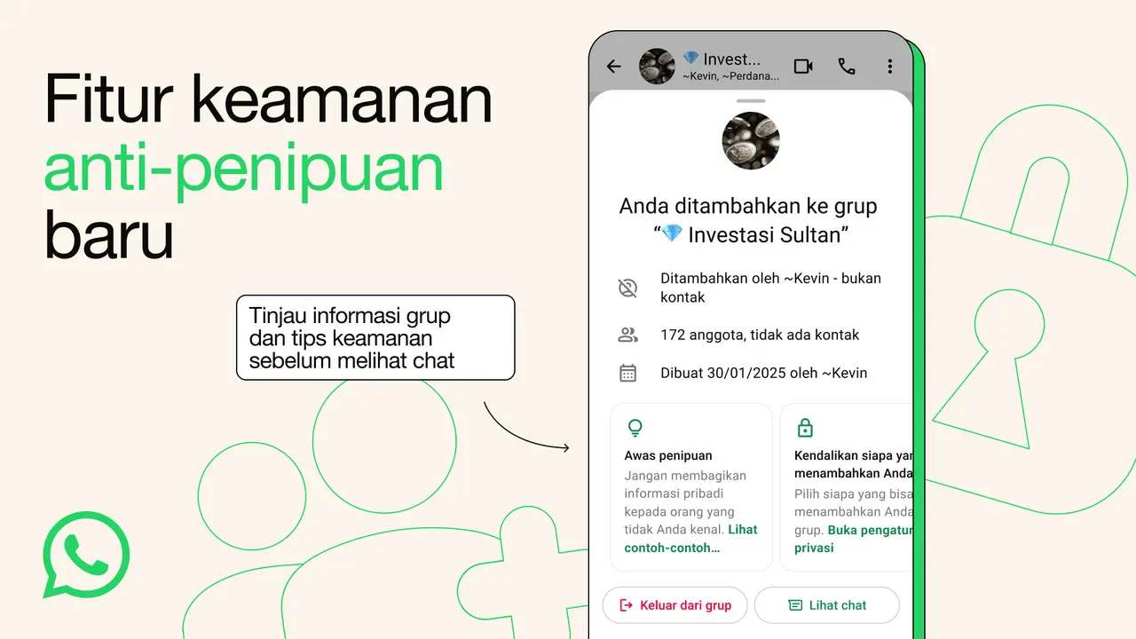 Fitur keamanan baru anti penipuan bagi pengguna WhatsApp