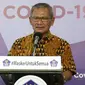 Juru Bicara Penanganan COVID-19 di Indonesia, Achmad Yurianto saat konferensi pers Corona di  Graha BNPB, Jakarta, Sabtu (11/4/2020). (Dok Badan Nasional Penanggulangan Bencana/BNPB)