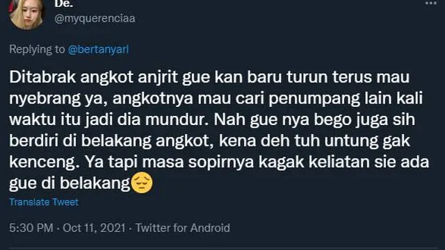 6 Cuitan Netizen Berbagi Kenangan Nyeleneh Saat Naik Angkot Ini Bikin Ketawa