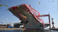 Kapal Induk China yang baru diresmikan. (China Ministry of National Defense)