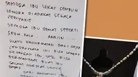 Sakit Kanker Darah, Ani Yudhoyono Diberi Kalung Cantik