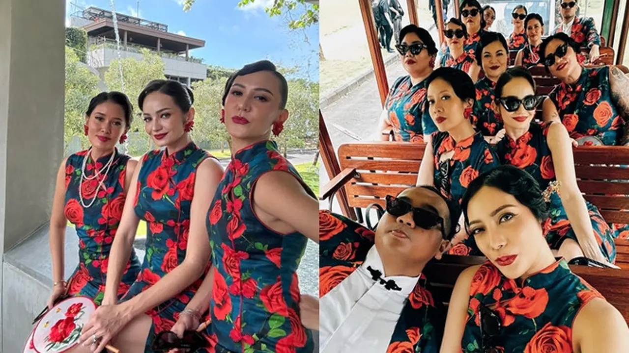 7 Potret Menawan Enzy Storia Pakai Cheongsam, Jadi Bridesmaid untuk Sahabat