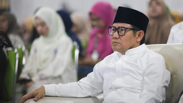 Ketua Umum DPP Partai Kebangkitan Bangsa (PKB) Abdul Muhaimin Iskandar (Cak Imin) menghadiri haul salah satu pendiri Nahdlatul Ulama (NU) KH Bisri Syansuri ke-46.