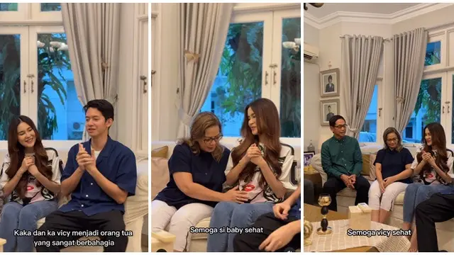 6 Momen Vicy Melanie ke Rumah Mertua ketika Hamil, Addie MS dan Memes Sambut Hangat