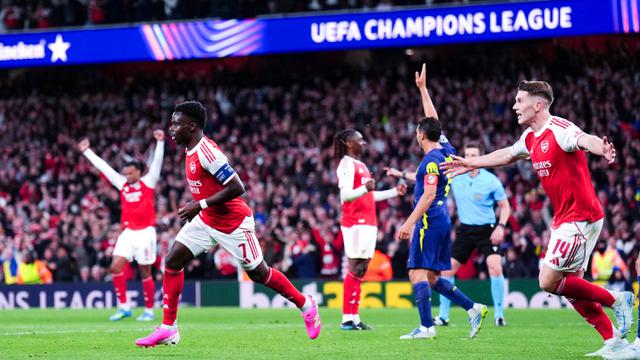 Foto: Melihat Gol Semata Wayang dari Bukayo Saka yang Membawa Arsenal ke Final Liga Champions