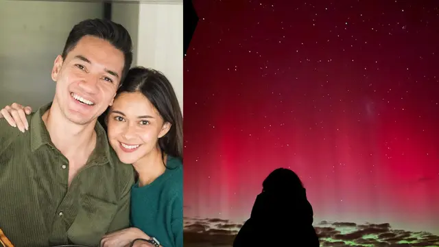 Andrew White dan <p>Nana Mirdad Saksikan Aurora di Selandia Baru. (Instagram/ nanamirdad_ - andrew.white._)</p>