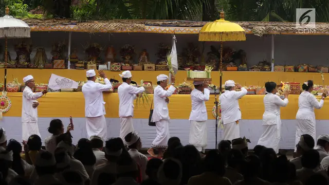 Jelang Perayaan Nyepi, Umat Hindu di Jakarta Jalani Ritual Tawur Kesanga
