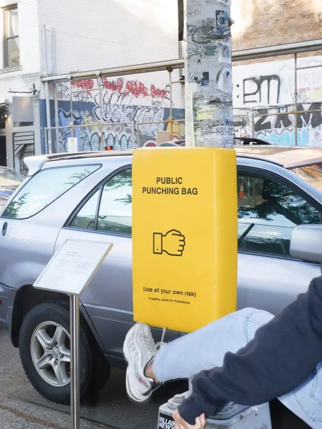 Public Punching Bag