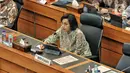 <p>Menteri Keuangan Sri Mulyani saat mengikuti rapat kerja pemerintah dengan Banggar DPR di Kompleks Parlemen, Senayan, Jakarta, Rabu (14/9/2022). Rapat tersebut membahas postur sementara RUU APBN TA 2023. (Liputan6.com/Angga Yuniar)</p>