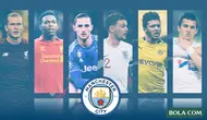Kolase - Manchester City - Loris Karius, Daniel Sturridge, Adrien Rabiot, Kieran Trippier, Jadon Sancho, Joey Barton (Bola.com/Adreanus Titus)