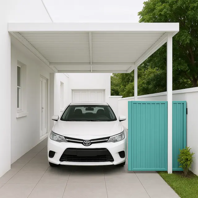 Desain Garasi Mobil Belakang Rumah