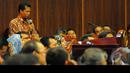 Seorang saksi dari tim Prabowo-Hatta memberikan kesaksiannya di MK, Jakarta, Selasa (12/8/2014) (Liputan6.com/Andrian M Tunay)