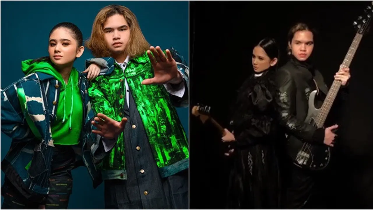 7 Pemotretan Dul Jaelani dan Tissa Biani Layaknya Bintang Musik Rock