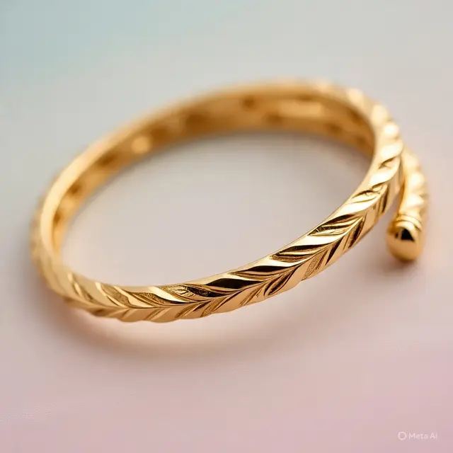 Model Gelang Serut Emas Terbaru