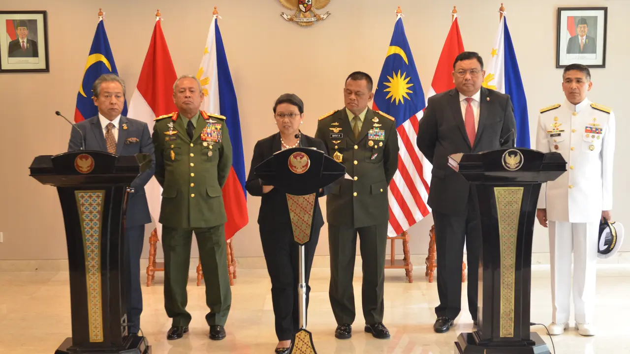 Pertemuan Menlu dan 3 Panglima Asing 'Lahirkan' Joint Declaration