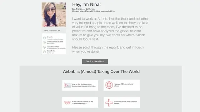Surat lamaran unik Nina Mufleh buat dirinya diterima kerja