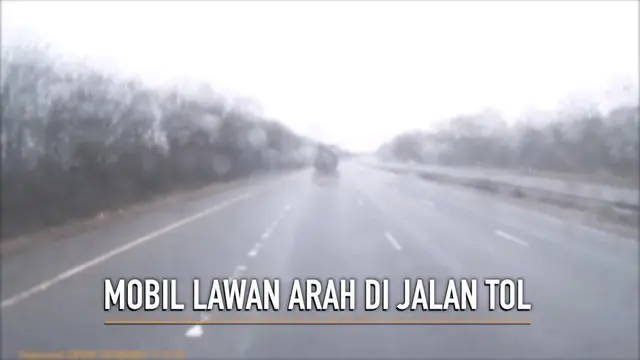 VIDEO: Viral, Mobil Lawan Arah di Jalan Tol