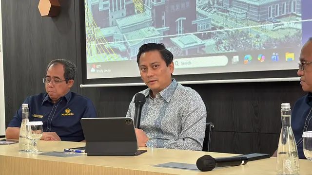 Deputi Gubernur Bank Indonesia terpilih Thomas Djiwandono saat media briefing di Kantor Kementerian Keuangan, Rabu (28/1/2026). (Foto: Liputan6.com/ Tira Santia)