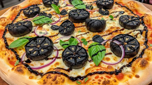 Black Garlic Pizza