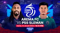 BRI Liga 1 Kamis 13 Januari : Arema FC Vs PSS Sleman