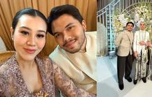 Simpel dan Elegan, Intip Model Kebaya Aaliyah Massaid saat Hadiri Akad Nikah Al Ghazali dan Alyssa Daguise