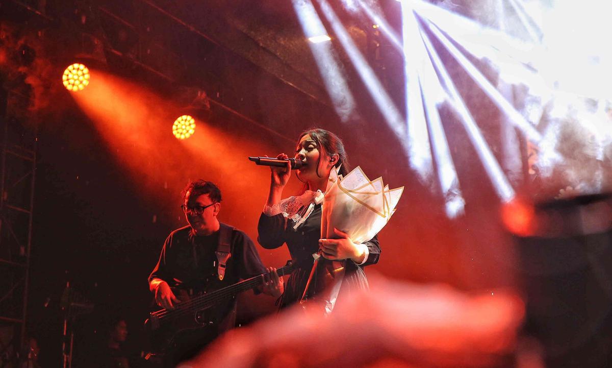 FOTO:  Bernadya Meriahkan  KapanLagi Buka Bareng BRI Festival 2025